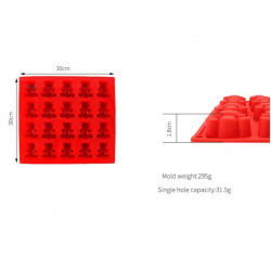 Καλούπι Σιλικόνης Διακοσμητικά Αρκουδάκια