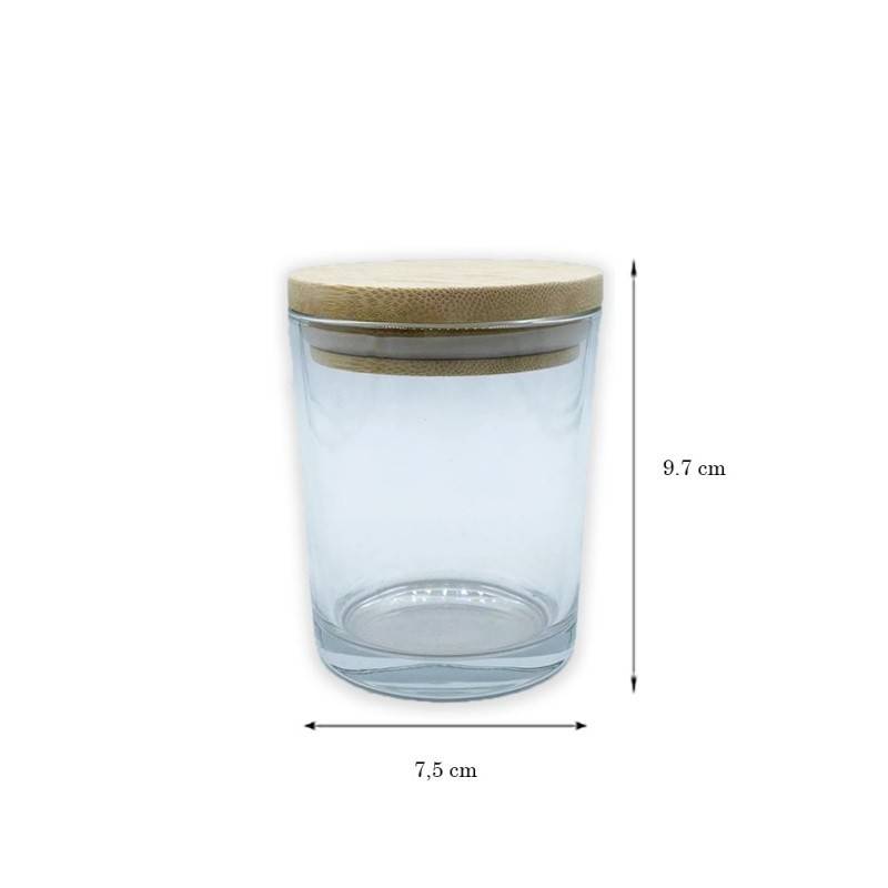 Βάζο για Κερί Διάφανο 300 ml