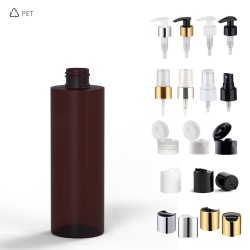 PET Φιαλίδια Πλαστικά Καφέ 250 Ml