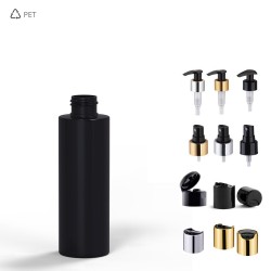 PET CHIC Φιαλίδια Πλαστικά Μαύρα 150 Ml