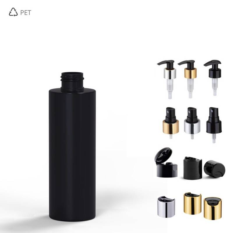 PET CHIC Φιαλίδια Πλαστικά Μαύρα 200 Ml