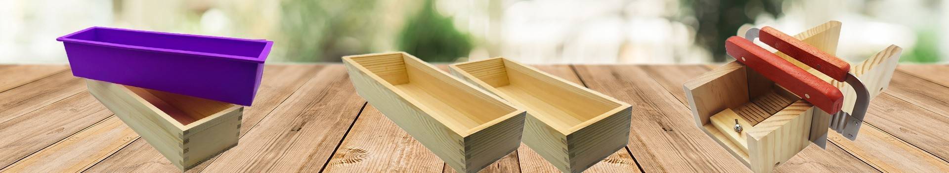 Wooden molds for soaps making
